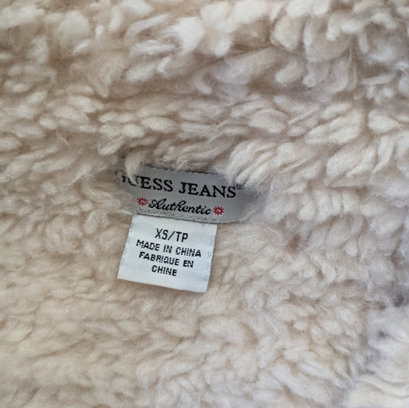 Guess- Faux Shearling Vest sz:XS - Picture 5 of 5